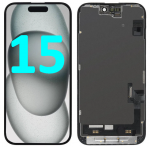 Apple iPhone 15 ekranas : Kokybė - Incell, Tarpinė  (klijai) - Nereikia