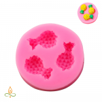 Silikoninė forma Ananasai, 20x12x10mm