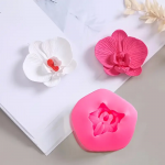 Dekoravimo forma Orchidėjos gėlė, silikoninė, 65x65x18 mm