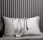 100% natūralus &scaron;ilkinis pagalvės užvalkalas vokelis (&scaron;viesi pilka)