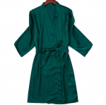 Žalias Delux &scaron;ilkinis chalatas M