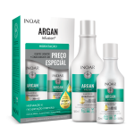 INOAR Argan Hydrating Duo Kit - plaukus drėkinantis &scaron;ampūno ir kondicionieriaus rinkinys, 500 ml+250 ml