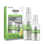 INOAR Argan Infusion Reconstruction Duo Kit - rekonstruojantis rinkinys, 500 ml+250 ml