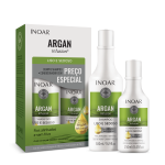 INOAR Argan Infusion Smooth and Silky Duo Kit glotnių ir &scaron;velnių plaukų rinkinys (&scaron;ampūnas 500 ml, kondicionierius, 250 ml)