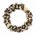 by Eloise London Gold Heart Silk Scrunchie Leopard gumytė plaukams