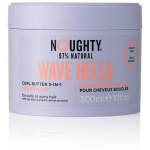 Noughty Wave Hello 3in1 intensyviai drėkinantis sviestas garbanotiems ir banguotiems plaukams su jūros rudadumblių ekstraktais ir kviečių baltymų gliadinu, 300 ml