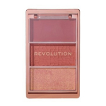 Makeup Revolution Blush Icon Matte Blush Highlighter Palette Aura Points Rose 11.5 g