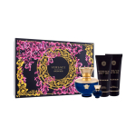 Versace Pour Femme Dylan Blue rinkinys moterims (EDP, 100 ml + EDP, 5 ml + kūno losjonas, 100 ml + du&scaron;o želė, 100 ml)