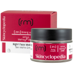 Skincyclopedia Night Face Moisturizer naktinis drėkinamasis veido kremas su 20% stangrinamuoju kompleksu, retinoliu, Matrixyl&reg; 3000 kompleksu, skvalenu, 50 ml
