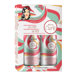 INOAR Divine Curls Duo Kit - priemonų rinkinys garbanotiems banguotiems plaukams, 2x250 ml