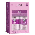 INOAR Pos Progress Duo Kit - rinkinys po tiesinimo keratinu procedūrų, 2x250 ml