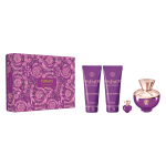 Versace Dylan Purple rinkinys moterims 2024 (EDP, 100 ml + EDP, 5 ml + du&scaron;o želė, 100 ml + kūno losjonas, 100 ml)