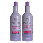INOAR Hyaluronic Force Duo Kit rinkinys intensyviam plaukų drėkinimui (&scaron;ampūnas, 500 ml + kondicionierius, 500 ml)