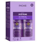 INOAR Speed Blond Duo Kit - priemonių rinkinys &scaron;viesiems plaukams, 2x250 ml