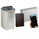 Krosnelė HARVIA Vega Compact BC35E 3500W Su Pirties Valdikliu HARVIA XENIO CX170 WiFi ir Durų Jutikliu 17 kW