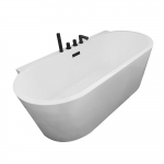 Vonia AMO-1014D Balta su juodu mai&scaron;ytuvu 170x80cm