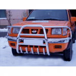 Priekinio bamperio apsauginė juosta/ lankas su galinių žibintų grotelės NISSAN NAVARA D22 (2002-2005)