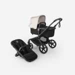 Bugaboo Fox 5 Renew 2in1 vežimėlis Black/Heritage Black-Misty White