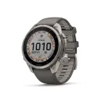 Garmin Fenix 9 Pro Smarthwatch 47mm Titanium Silver with Graphite Black Silicone Band