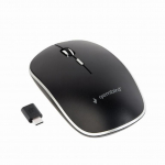 Kompiuterinė pelė belaidė MOUSE USB-C OPTICAL WRL BLACK/SILENT MUSW-4BSC-01 GEMBIRD