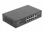 Komutatorius LANBERG switch PoE 19inch 10-port 100MB 8 ports PoE 30W/port max 120w RSFE-8P-2GE unmanaged
