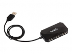 NATEC NHU-0647 Natec USB HUB 4-Port LOCUST USB 2.0, Black