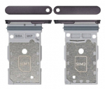 SIM kortelės laikiklis Samsung S921 S24/S926 S24 Plus Dual Onyx Black originalus (service pack)