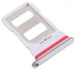 SIM kortelės laikiklis Xiaomi Mi 11i/Poco F3 Celestial Silver originalus (service pack)