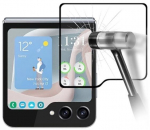 LCD apsauginis stikliukas "5D Full Glue" Samsung F731 Z Flip5 Outer juodas be įpakavimo