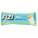 Batonėlis su &scaron;okolado glazūra "SALTED CARAMEL", be pridėtinio cukraus | Fizi (40 g)