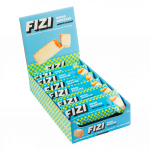 Dėžutė batonėlių su &scaron;okolado glazūra "SALTED CARAMEL", be pridėtinio cukraus | Fizi (12 x 40 g)