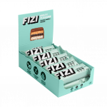 Dėžutė batonėlių su &scaron;okolado glazūra "COCONUT COOKIE + ALMOND", be pridėtinio cukraus | Fizi (10x45 g)