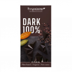Ekologi&scaron;kas tamsusis &scaron;okoladas 100%, be glitimo ir be pridėtinio cukraus | BENJAMISSIMO (60 g)