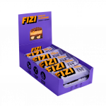 Dėžutė batonėlių su &scaron;okolado glazūra "PEANUT + CARAMEL", be pridėtinio cukraus | Fizi (10x45 g)