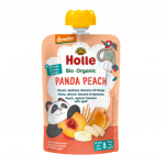 Ekologi&scaron;ka persikų, abrikosų, bananų ir speltos tyrelė PANDA PEACH | HOLLE (100 g)