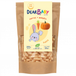 Morkų ir moliūgų skonio grūdų užkandis | Dear baby (25 g)