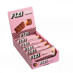 Dėžutė batonėlių su &scaron;okolado glazūra "CRISPY HAZELNUT", be pridėtinio cukraus | Fizi (12 x 40 g)