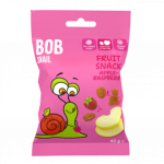 Vaisių užkandis obuolys - avietė, be glitimo | Bob Snail (40 g)