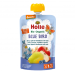 Ekologi&scaron;ka kriau&scaron;ių, obuolių, mėlynių ir avižų tyrelė BLUE BIRD | HOLLE (100 g)