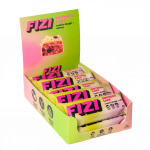 Dėžutė batonėlių su balto &scaron;okolado glazūra "COOKIE DOUGH + CHERRY", be pridėtinio cukraus | Fizi (10x45 g)