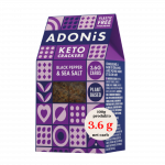 Ekologi&scaron;ki krekeriai su juodaisiais pipirais ir druska | Adonis (60 g)