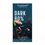 Ekologi&scaron;kas vegani&scaron;kas tamsusis &scaron;okoladas 80%, be glitimo | BENJAMISSIMO (60 g)