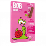 Obuolių - aviečių vaisių juostelės, be pridėtinio cukraus | Bob snail (6 x 14 g)
