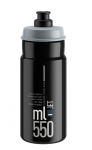 Gertuvė Elite Jet Black Grey logo 550ml