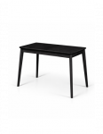 ISKU BLACK 110X70 juodas ąžuolinis stalas