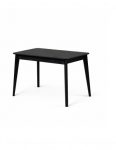 ISKU BLACK 110-145X70 juodas  ąžuolinis, prasiilginantis stalas