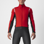 Castelli ALPHA RoS 2 Red/Silver Reflex-Dark Gray dviratininko striukė (L)