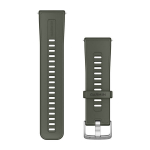 Garmin greitai atsegami dirželiai / Silikonas / Samanų spalva / 24 mm