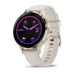 Garmin Venu 3S i&scaron;manusis laikrodis / Nerūdijantis plienas / &Scaron;viesus auksas-Dramblio kaulas / Silikonas