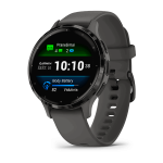 Garmin Venu 3S i&scaron;manusis laikrodis / Nerūdijantis plienas / Akmenėlių pilka-Skalūno spalva / Silikonas
